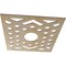 Ekena Millwork Chevron Wood Fretwork Pierced Ceiling Medallion, Hickory, 28"OD x 7 1/4"ID x 1/4"T CMWP28X28X0250CHHI - alternate 2